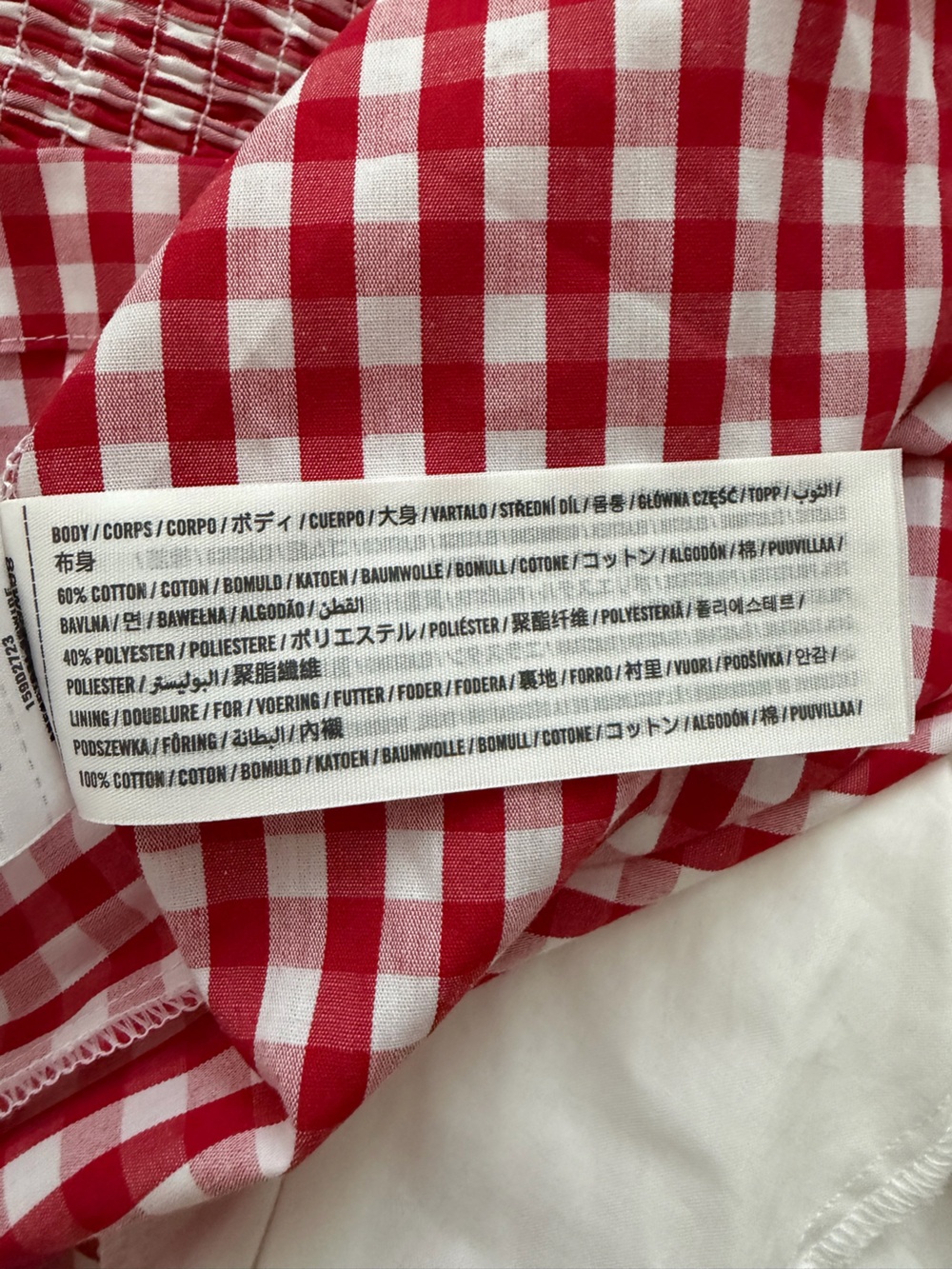 Red Gingham Square-Neck Midi Dress - Picture 5 of 5